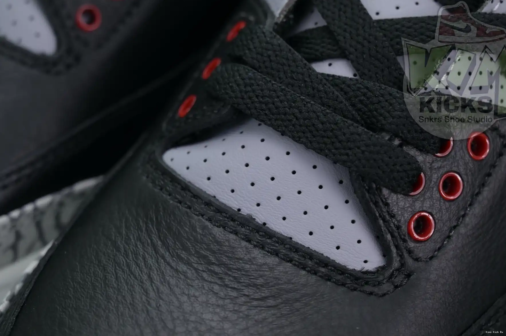Kimikick Jordan Cement Air 3“Black Reimagined” 0824